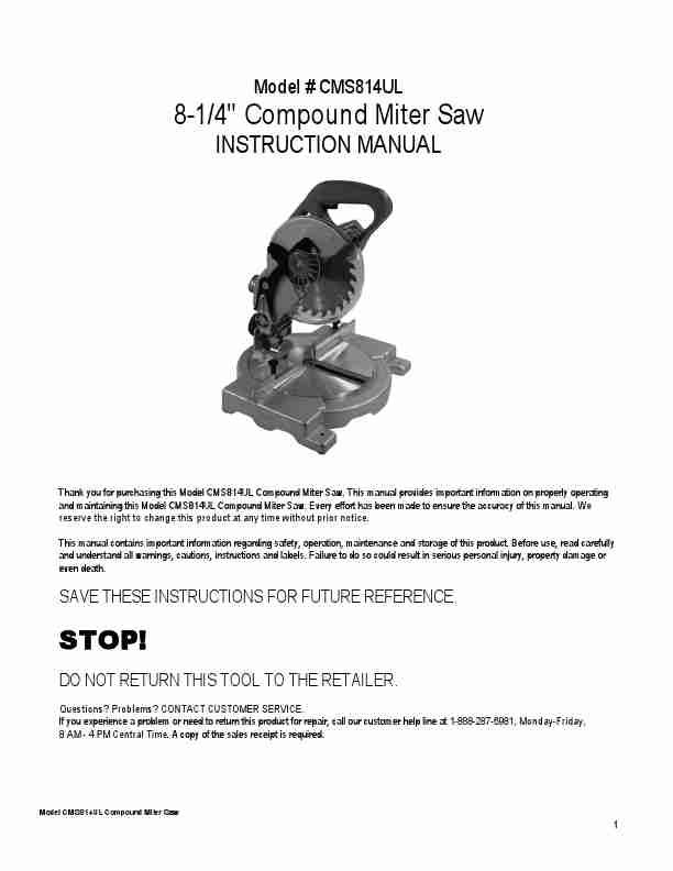 Mastercraft 8 1 4 Compound Mitre Saw Manual-page_pdf